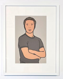 Julian Opie Original Lithograph Print, Contemporary, 2006, from 26 Portraits