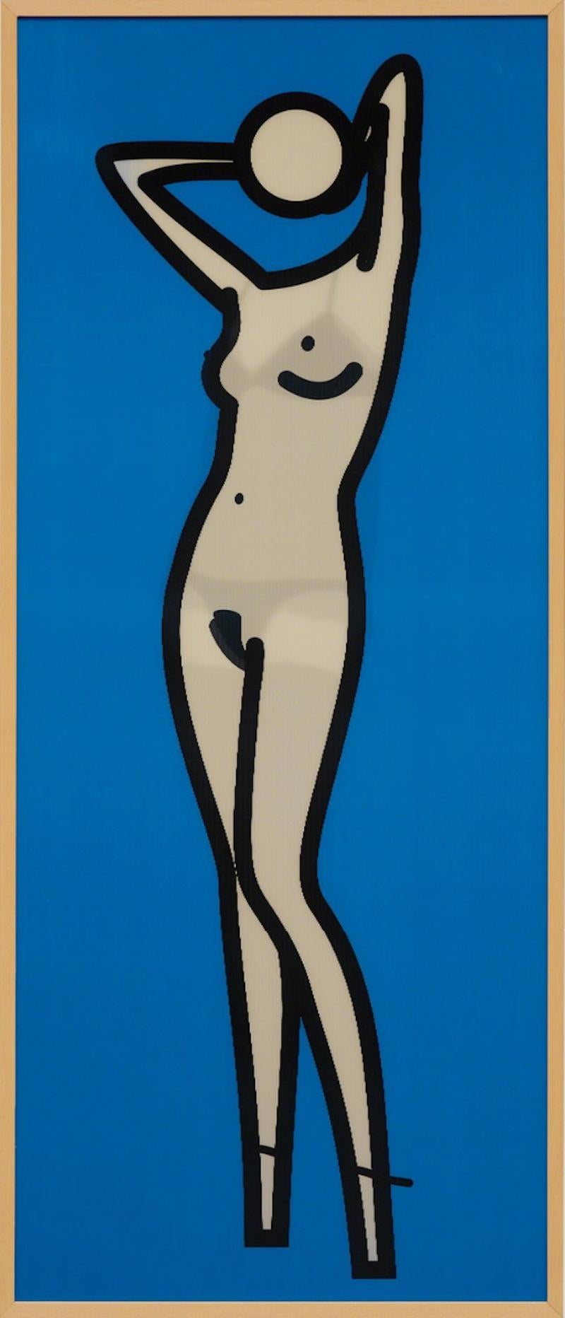 Kiera Gets Undressed - Print by Julian Opie