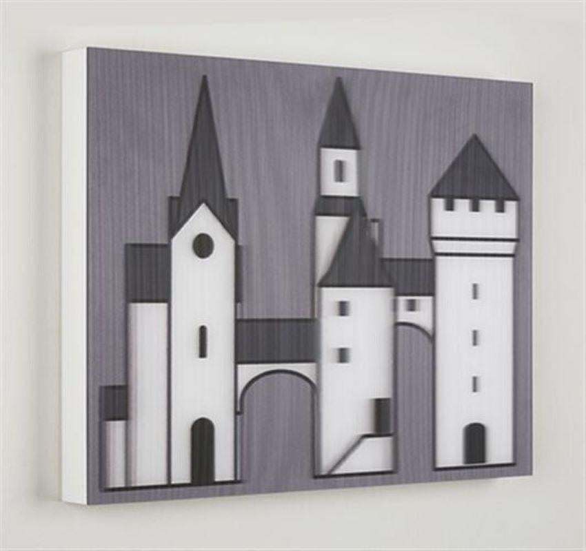 Medieval Village 3 - Print by Julian Opie