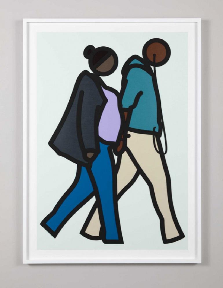 Julian Opie Figurative Print - New York Couple 6