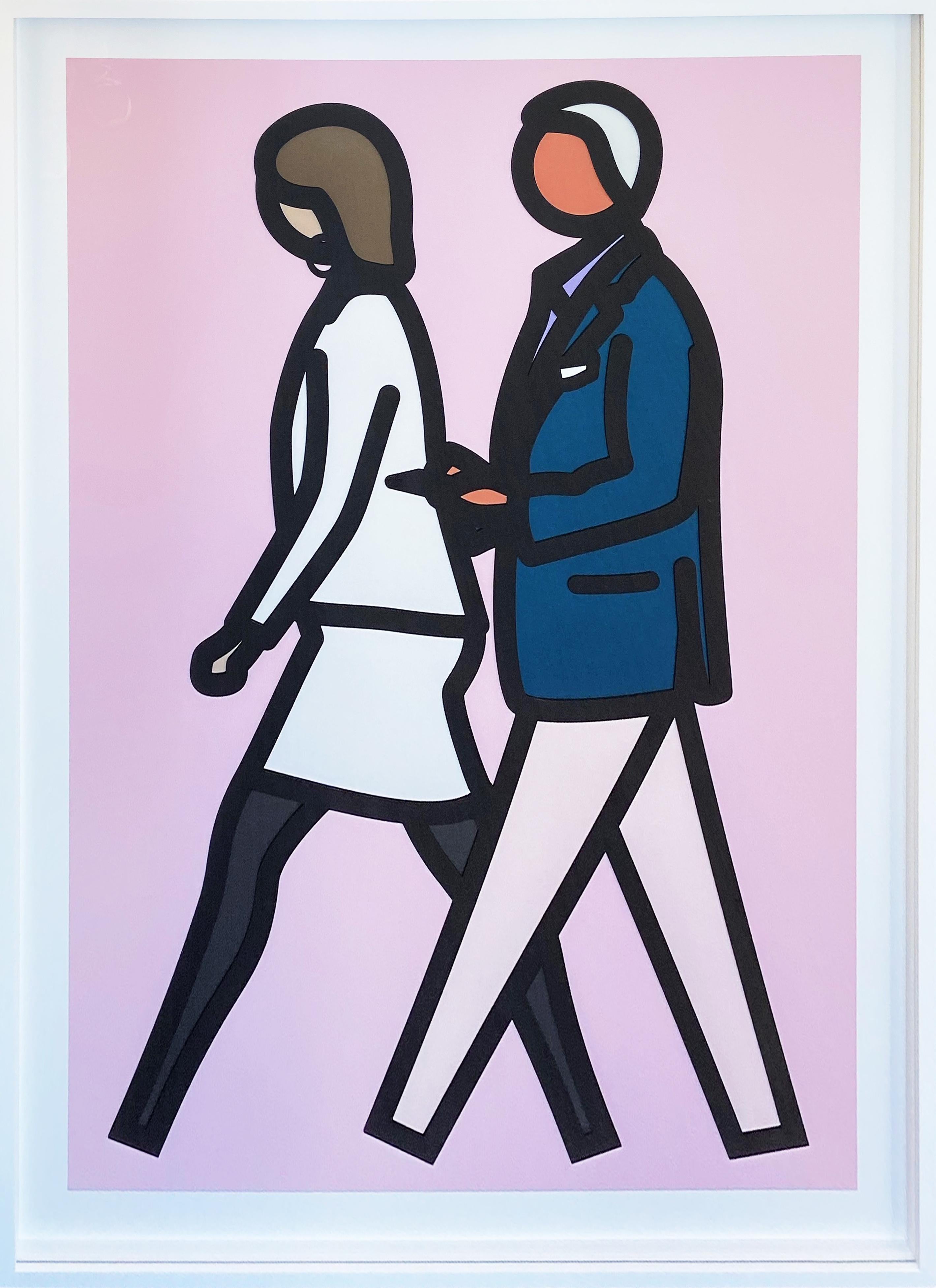 "New York Couple 7" - Print by Julian Opie