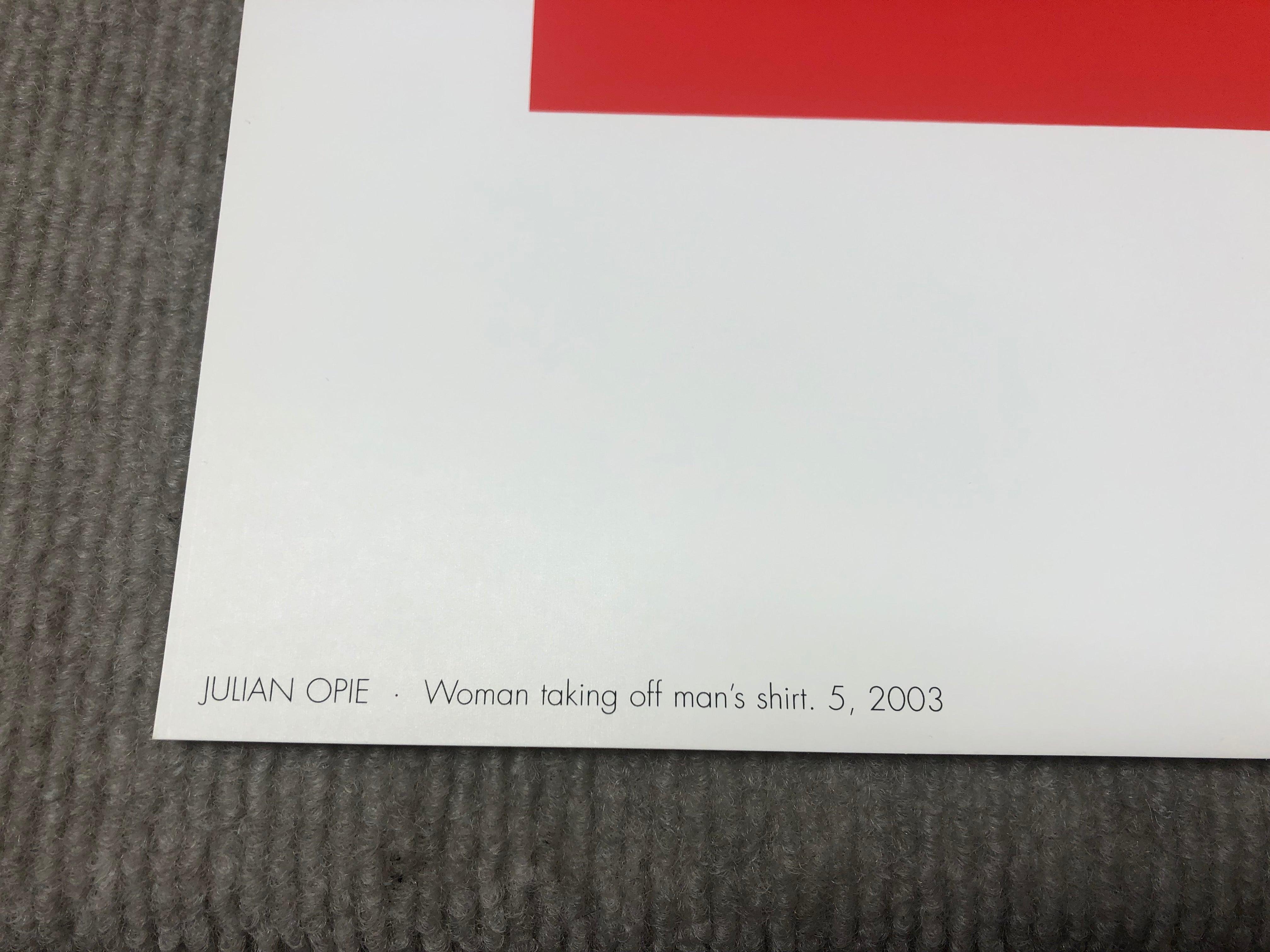 Opie-Femme enlevant la chemise d'un homme Pop Art en vente 3