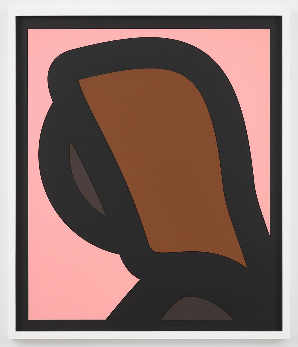Paper Head 1 - Julian Opie, Relief, Portraits, Pop Art Print, Paper Head series.