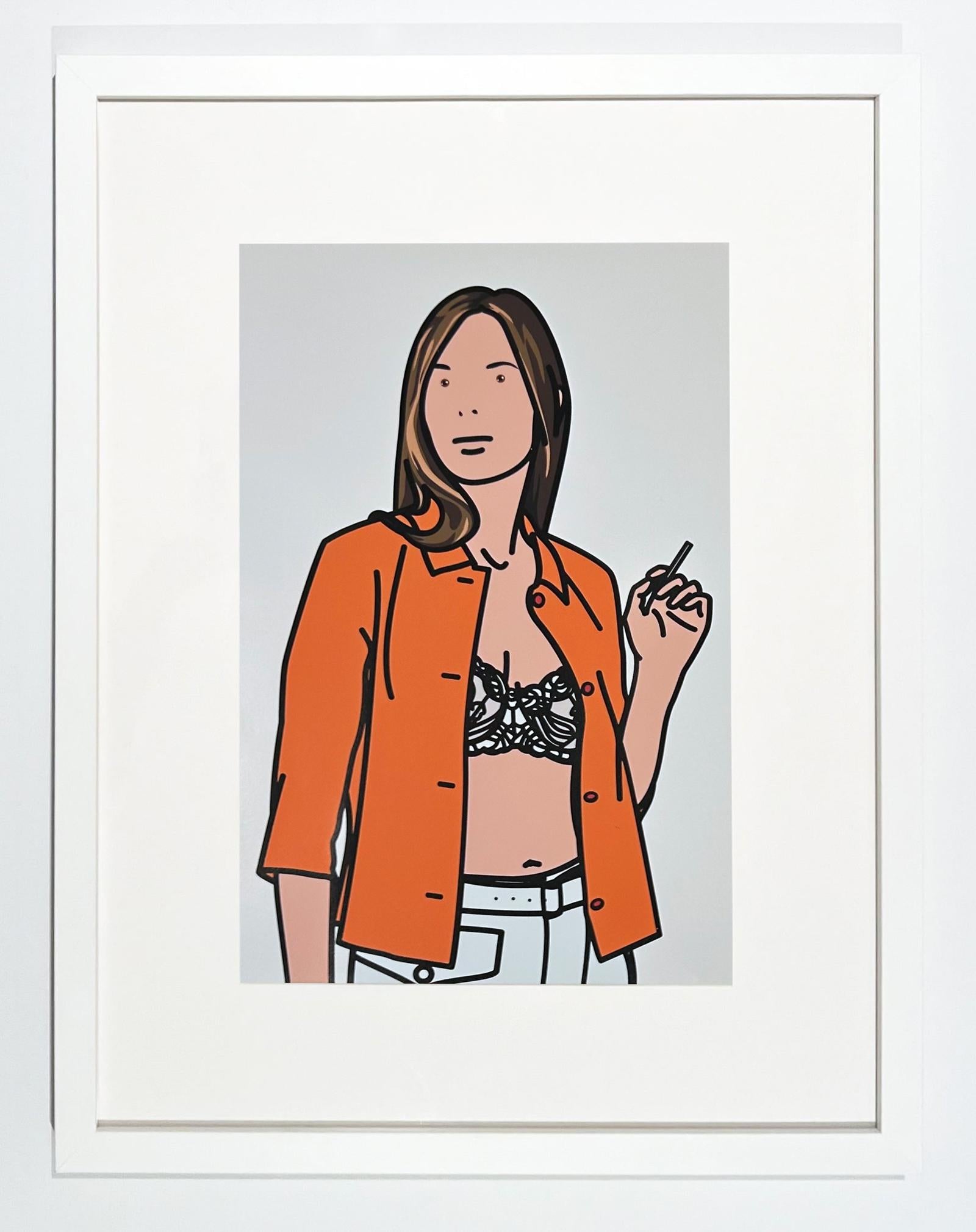 Ruth Fumadora 1, de 26 Retratos - Print de Julian Opie