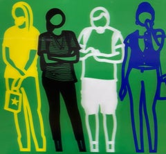 Standing People in Green (YBWB)