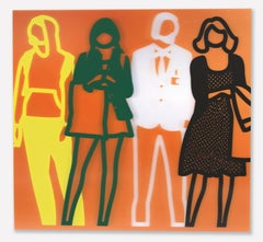 Standing People (Yellow, Green, White, black)