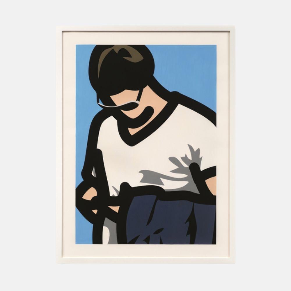 Tourist with Phone (From the Tourists Series) - Print by Julian Opie
