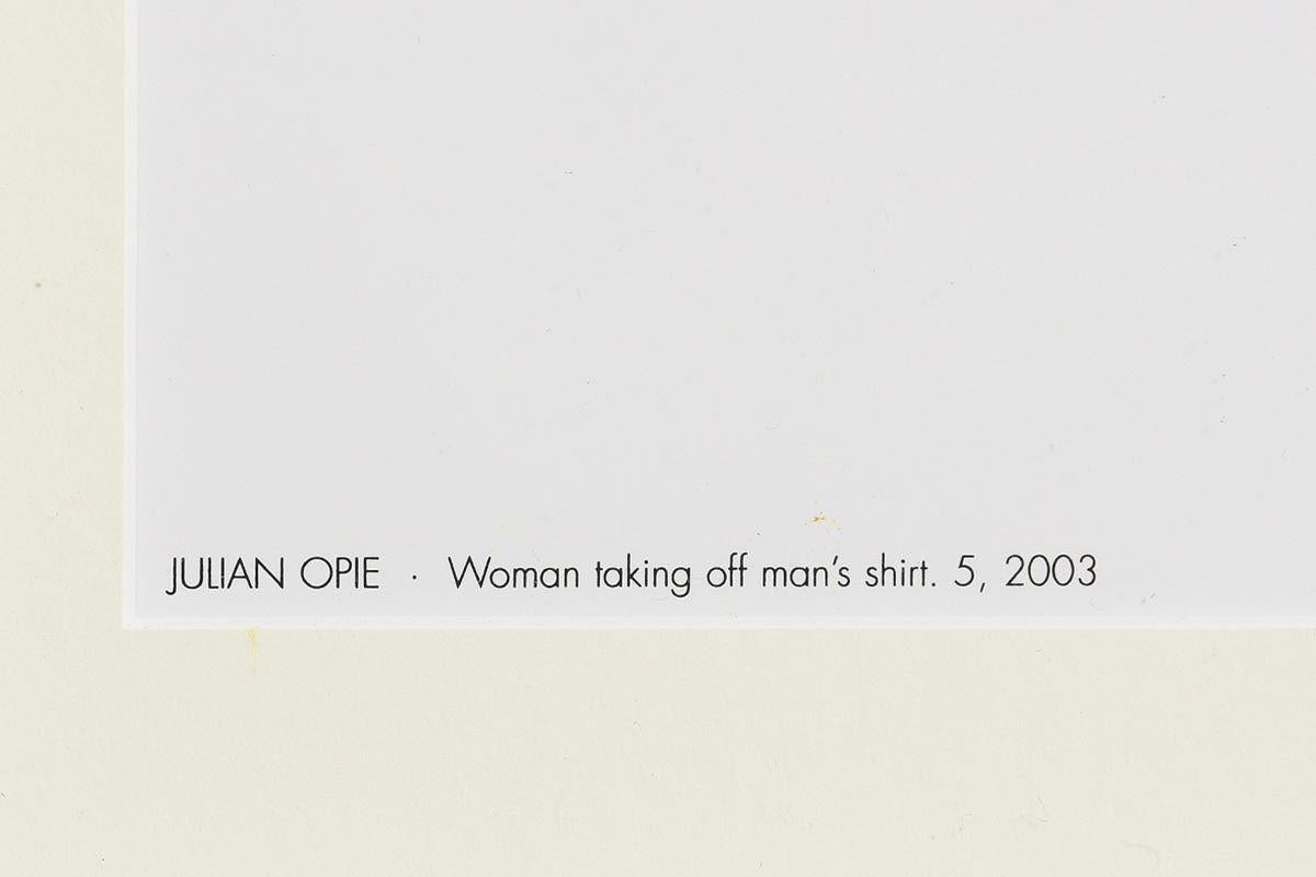 Julian Opie Woman Taking Off Man's Shirt Siebdruck Serigraph Artprint Kunstdruck 
