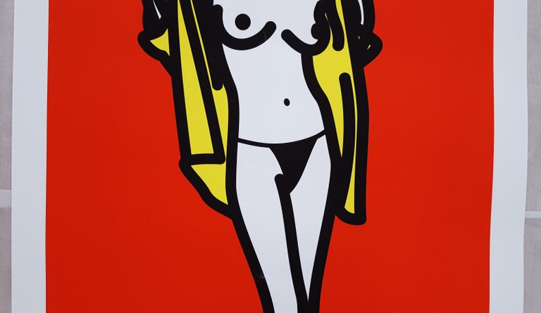 Julian Opie - Woman Taking Off Man 