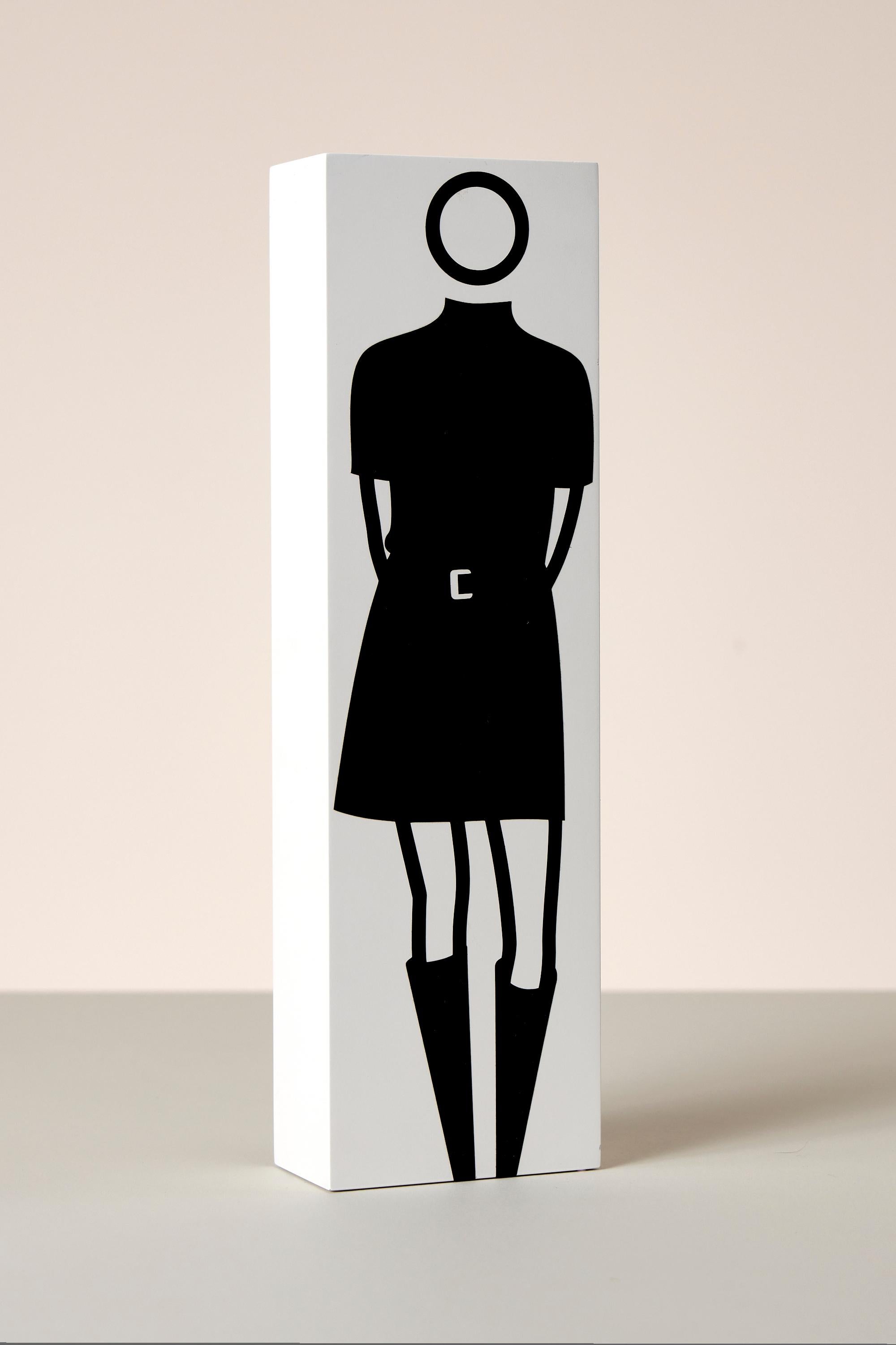 Amanda Polo-neck Belt Skirt Boots -- Multiple, Sculpture, Unique by Julian Opie For Sale 1