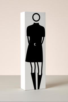 Amanda Polo-neck Belt Skirt Boots -- Multiple, Sculpture, Unique by Julian Opie