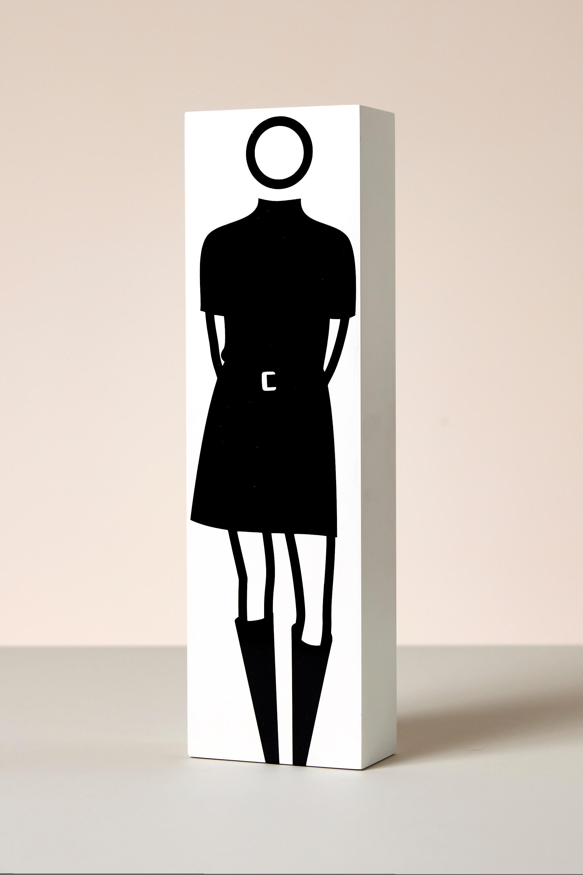 Amanda Polo-neck - Bottes de ceinture - Multiple, Sculpture, Unique par Julian Opie en vente 2