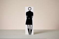 Amanda Polo-neck - Bottes de ceinture - Multiple, Sculpture, Unique par Julian Opie