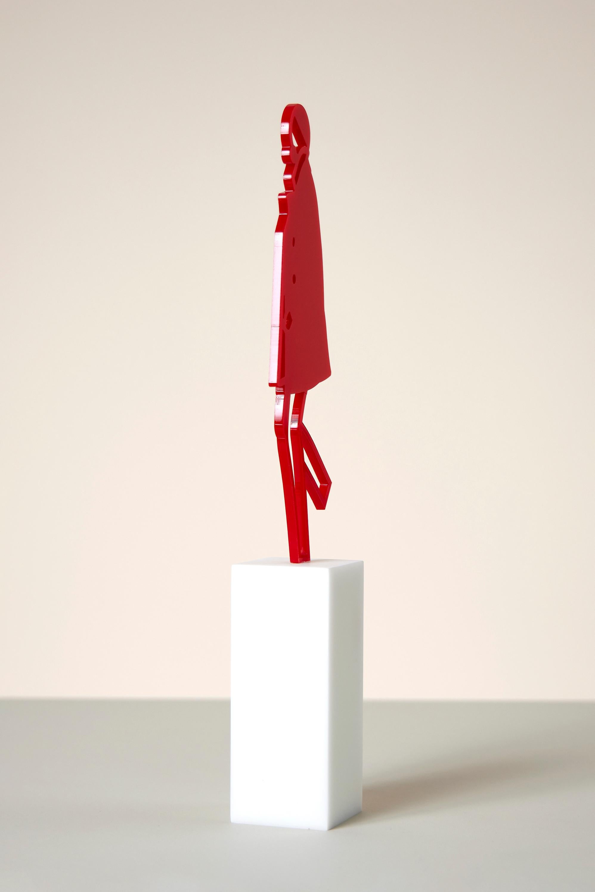 Jeremy - Sculpture, Figure d'homme, Moving, Pop Art par Julian Opie en vente 2