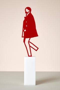 Jeremy -- Sculpture, Man Figure, Moving, Pop Art by Julian Opie