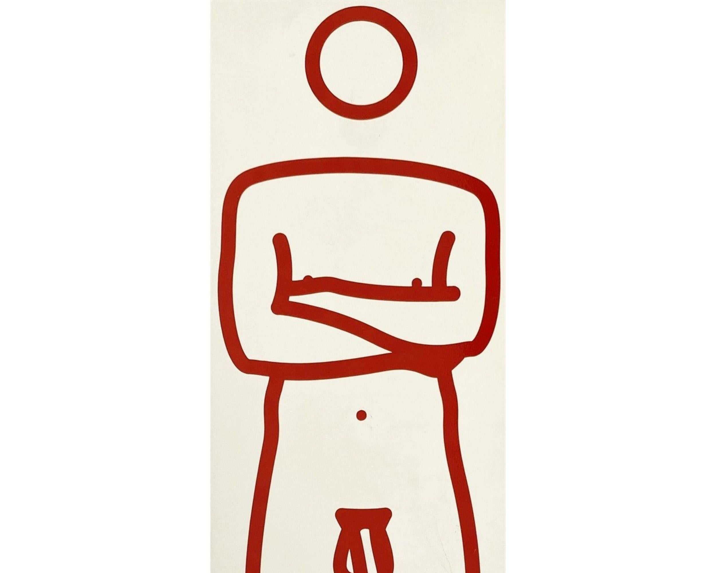 Julian nackte Arme gekreuzt – Skulptur, mehrfach, einzigartig, Pop Art von Julian Opie im Angebot 1