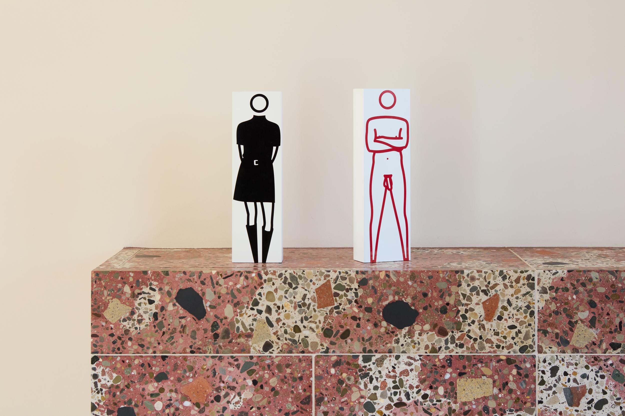 Julian nudo a braccia incrociate -- Scultura, Multiplo, Unico, Pop Art di Julian Opie 2
