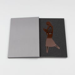 Julian Opie, Female Walker (Brown): British Contemporary Pop Art, Sculpture