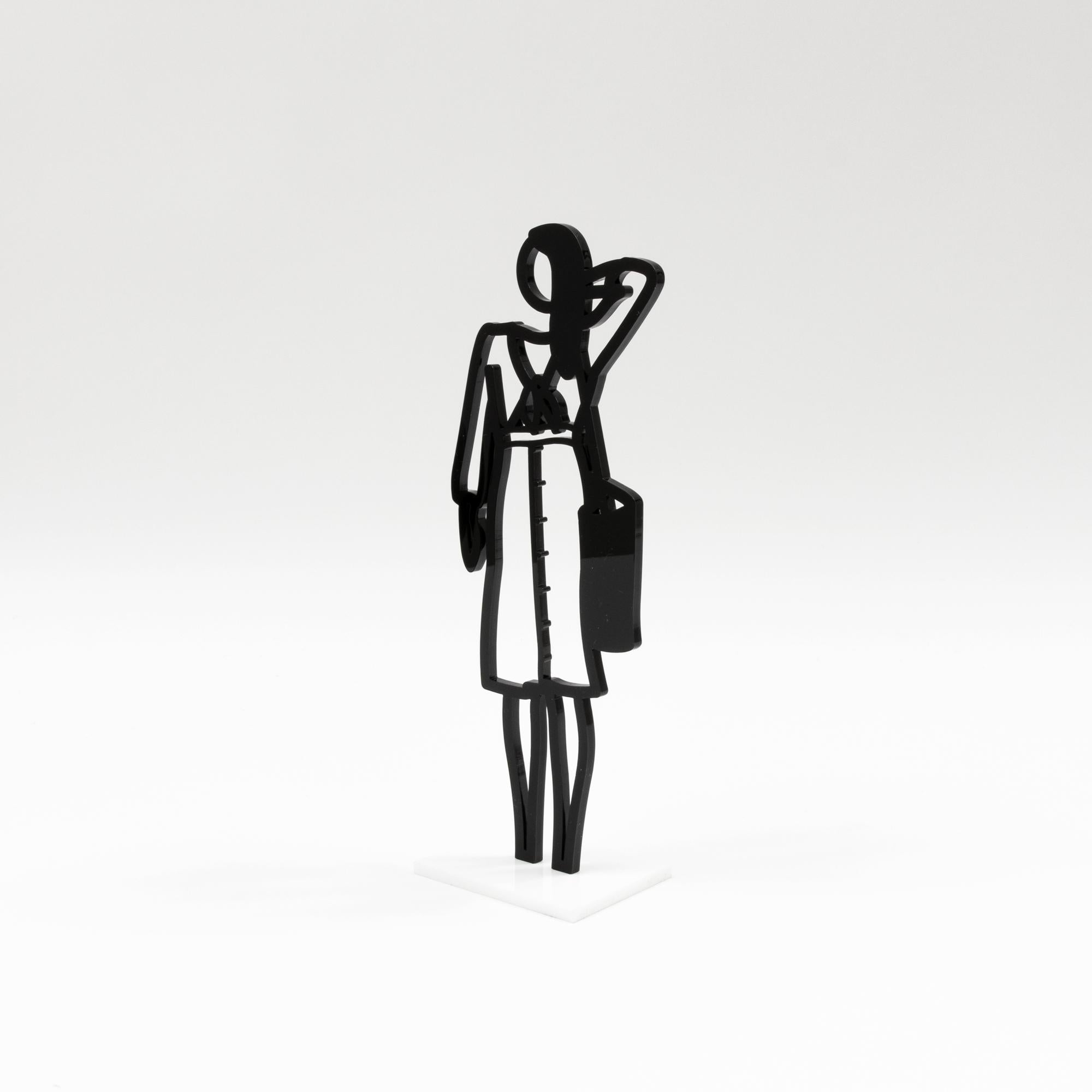 Julian Opie, Statuettes, Set of 8 Sculptures, British Pop Art, Contemporary Art 1