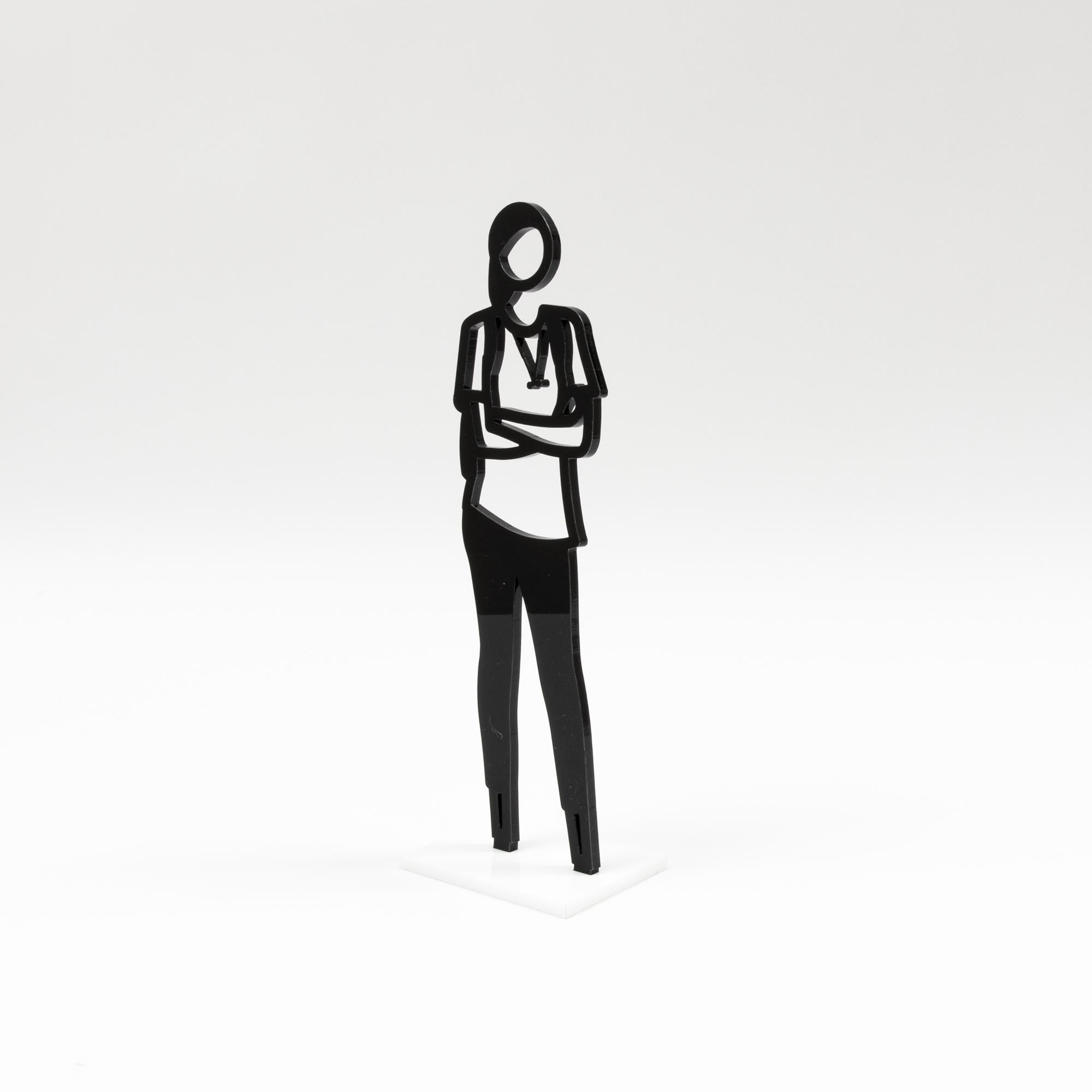 Julian Opie, Statuettes, Set of 8 Sculptures, British Pop Art, Contemporary Art 4