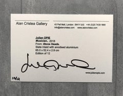 Musician, from Stone Heads (hand signed slate wall sculpture)