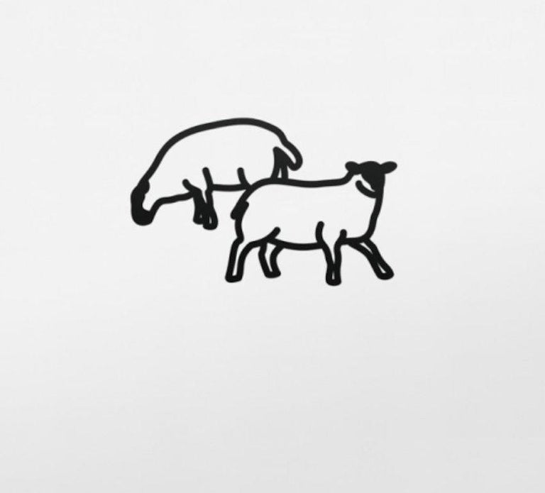 Julian Opie Sheep 2, from Nature 1 Series For Sale at