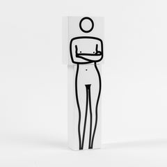 Standing Arms Crossed -- Multiple, Sculpture, Unique, Nude by Julian Opie