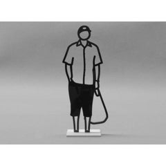 Statuette (Man with Plastic Bag) by Julian Opie