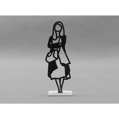 Statuette (Woman Wearing Cardigan) by Julian Opie