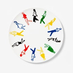 Untitled (Artist Plate Project) by Julian Opie