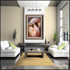 Julian Ritter Original Female Portrait Painting Oil On Board Signed Artwork Rare