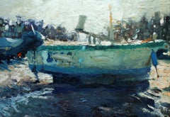 Flaring Light.   Contemporary Coastal Oil Painting