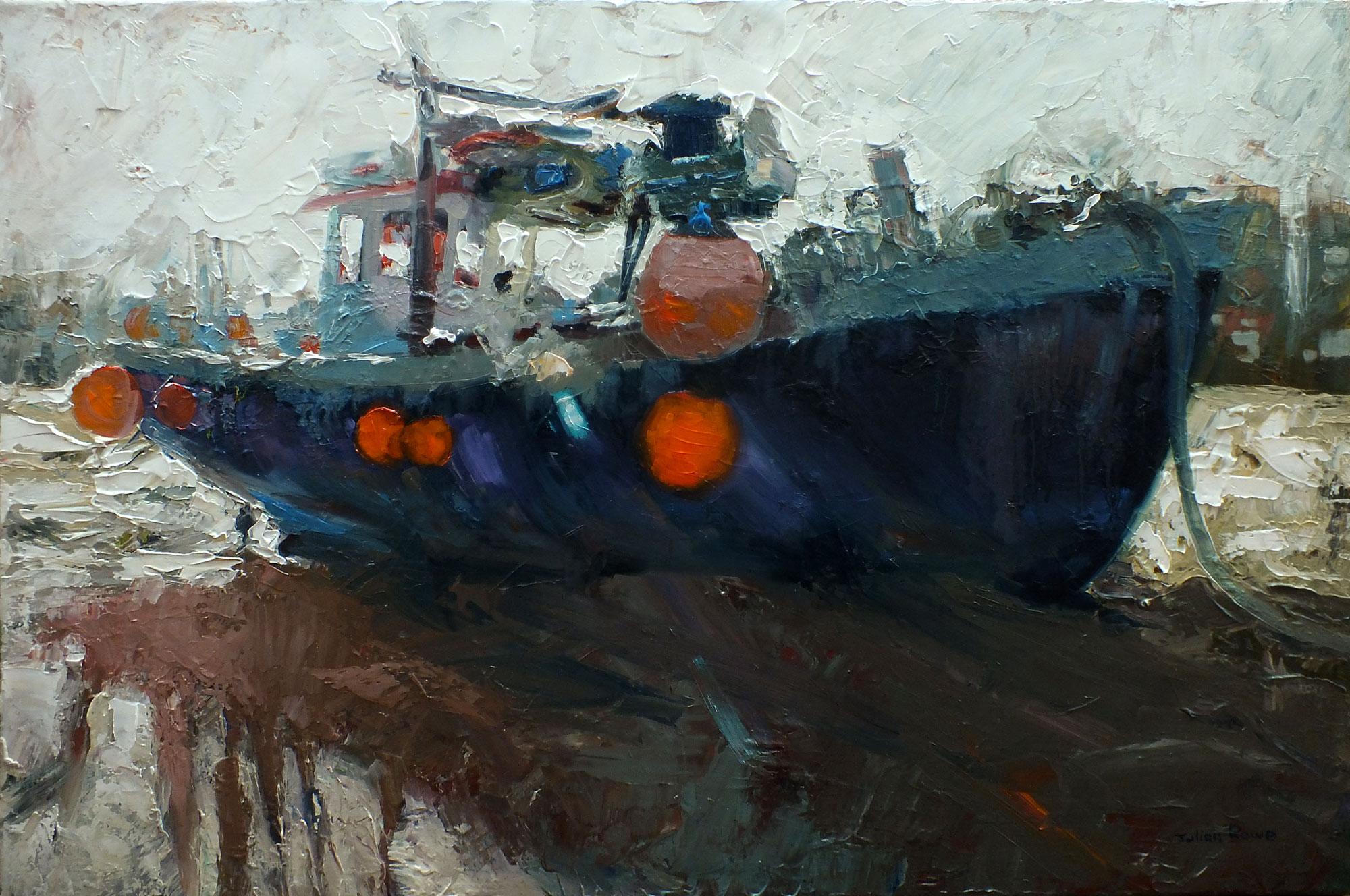 Julian Rowe Still-Life Painting - SS273.   Contemporary Coastal Oil Painting