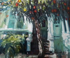 The Bottlebrush Tree : AM Contemporary  Peinture à l'huile d'un paysage