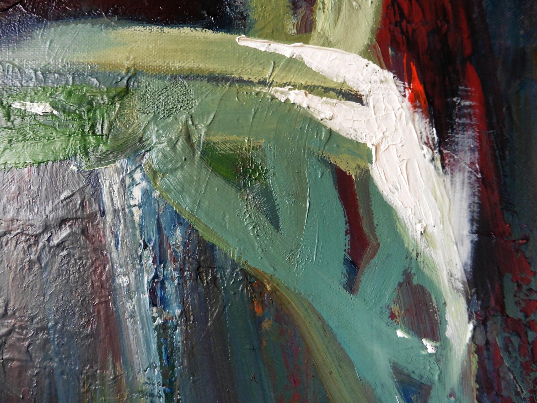 There Sleeps Titania (Impressionismus), Painting, von Julian Rowe