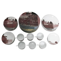 Julian Schnabel para Bernardaud Juego de 36 vajillas Pop Art Mid Century 1 de 2500