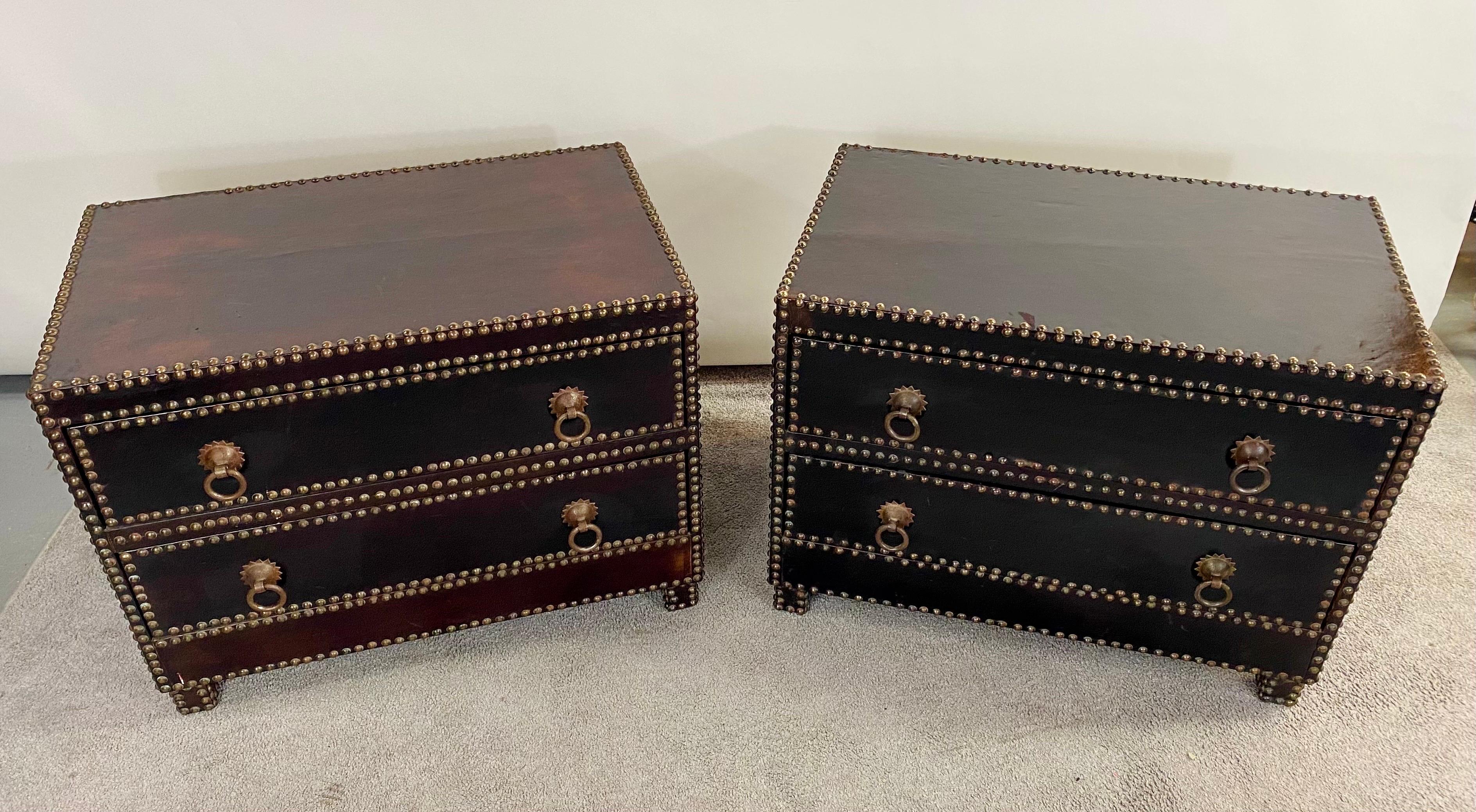 Julian Schnabel Mid-Century Modern Style Nightstand / End Table /Chest, a Pair 12