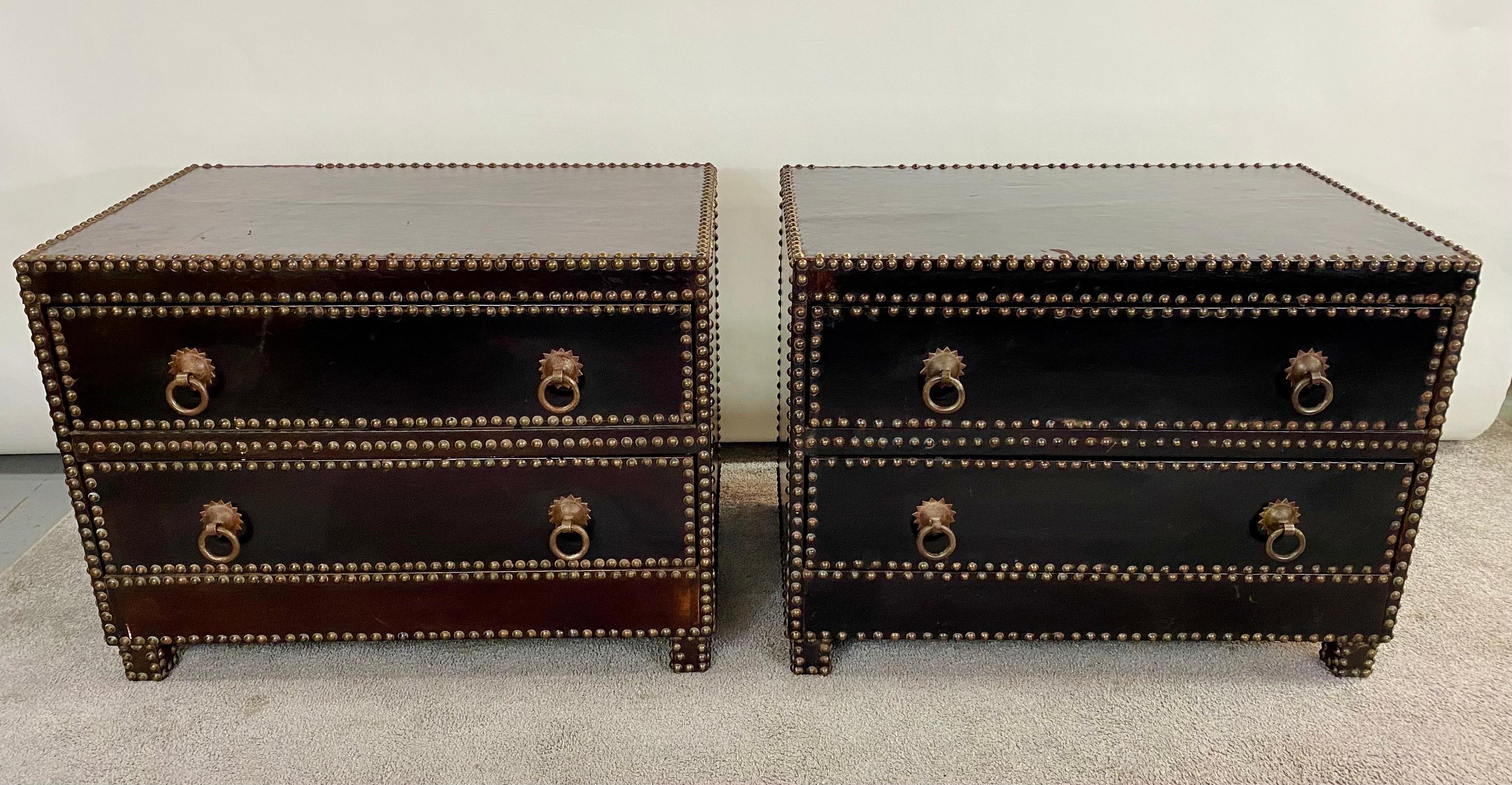 Julian Schnabel Mid-Century Modern Style Nightstand / End Table /Chest, a Pair 13