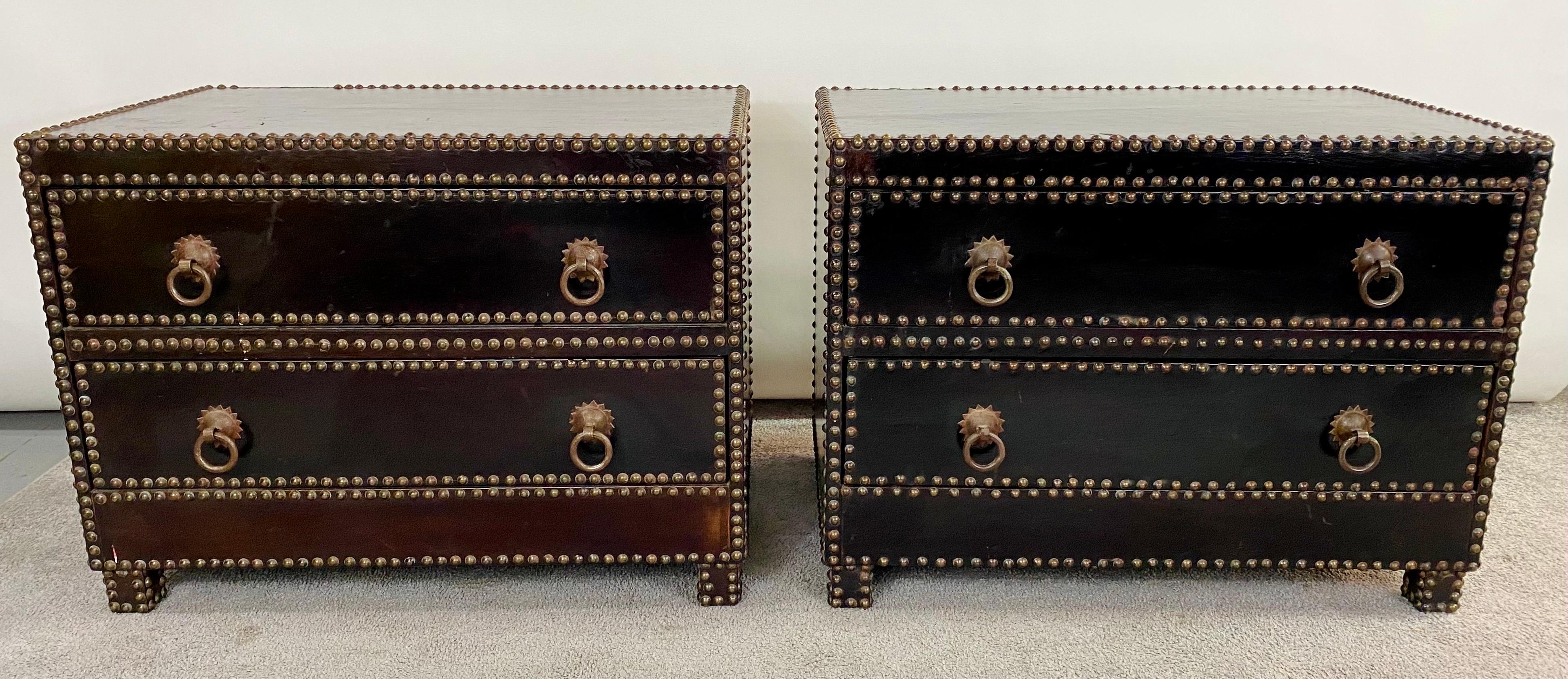 Julian Schnabel Mid-Century Modern Style Nightstand / End Table /Chest, a Pair 14