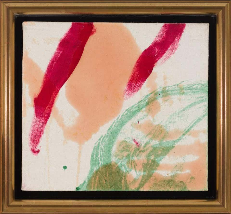 UNTITLED late 20th century mixed media Abstract canvas