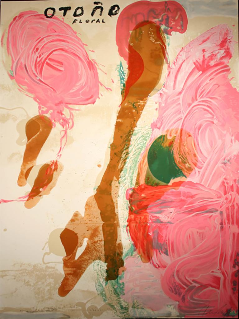 Julian Schnabel Abstract Print - Otono Floral