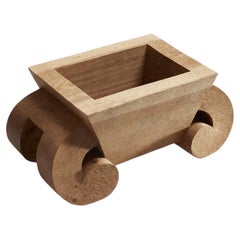 "Julian Schwarz Four Volutes", decorative basket hand-carved oak