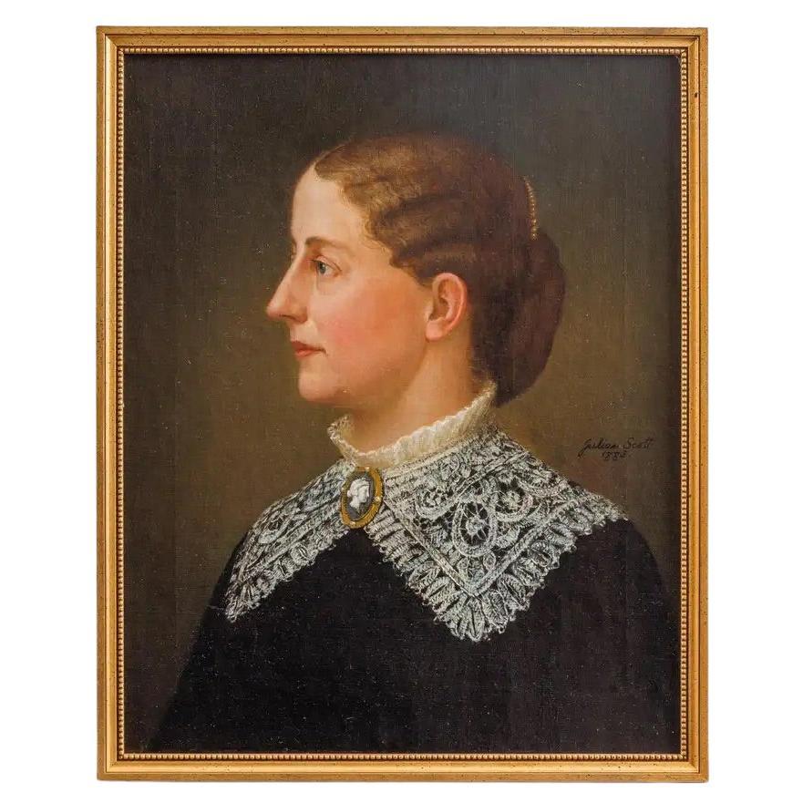 Julian Scott Amerikaner, (1846-1901) Ein Porträt von Isabella Penn Smith Fleming C.