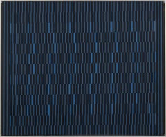 Double Focus II Cuadro geométrico abstracto OpArt de mediados de siglo, escuela de Cleveland