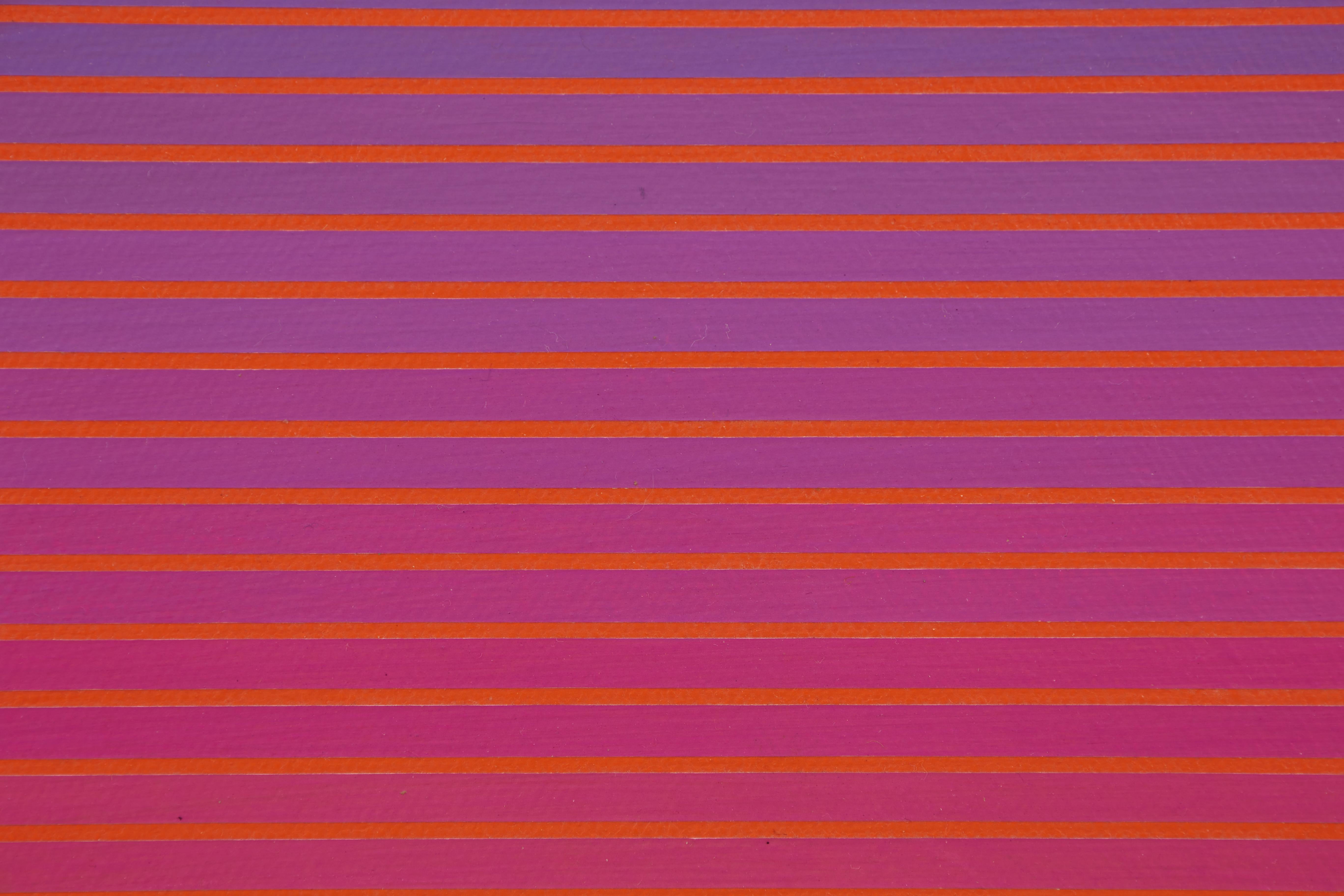 Twist & the Rain Mid-Century OpArt Geometric Painting by Cleveland School artist For Sale 1