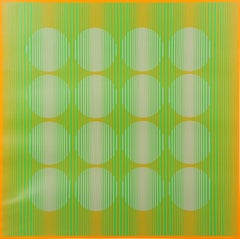 16 Circles in Green from the Eight Variants series, 1970