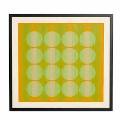 16 Grüne Kreise aus der Serie „Eight Variants“, 1970