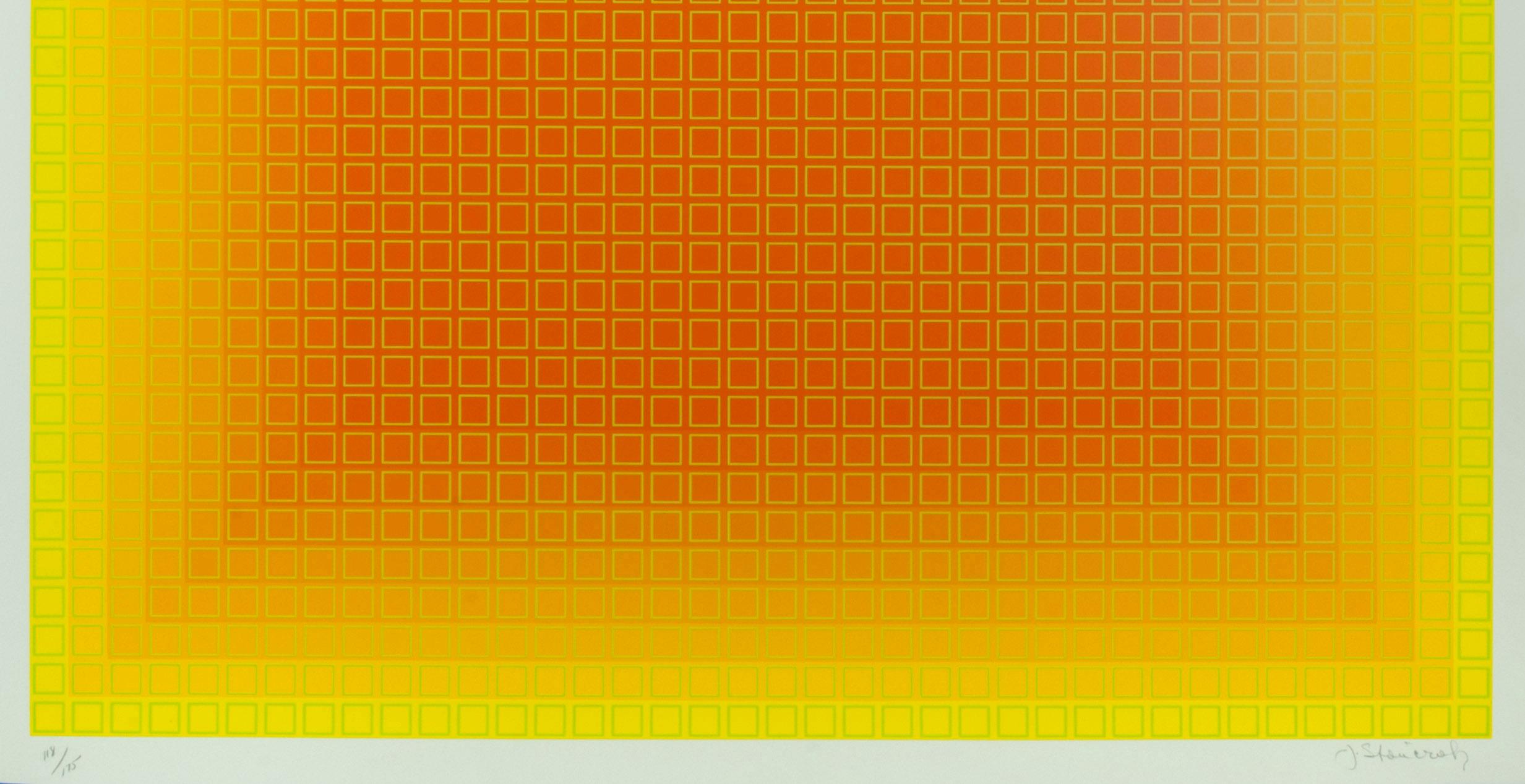 Filtration - Op Art Print by Julian Stanczak