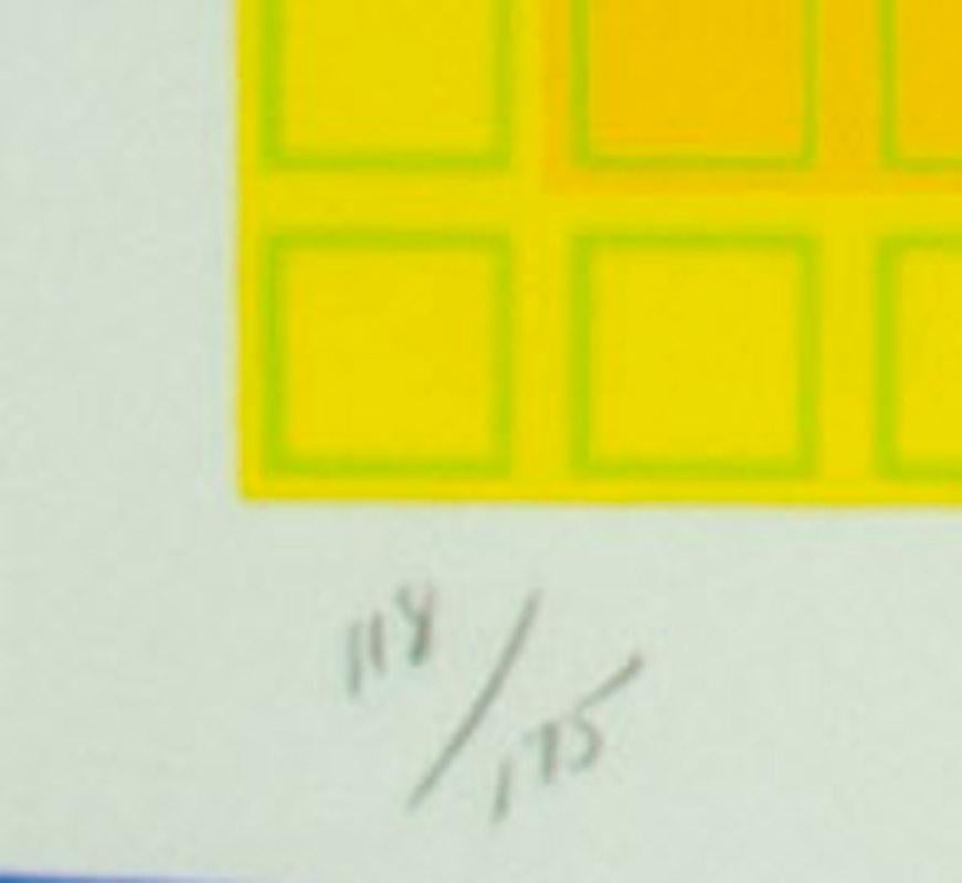 Signed and numbered in pencil
Series: Filtration ?
Edition: 175 (118/175) 
Publisher: London Arts, stamp verso, 1980
Printer: Vistec Graphics, Rochester, New York
Condition: Excelent/Mint, never framed