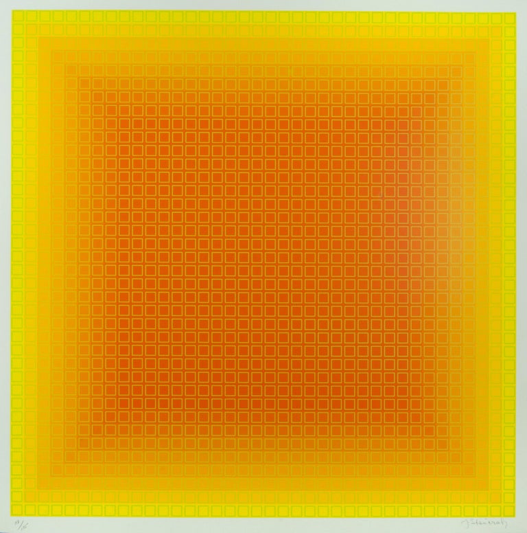 <i></noscript>Filtration</i>, 1978/1980, by Julian Stanczak, offered by Thomas French Fine Art